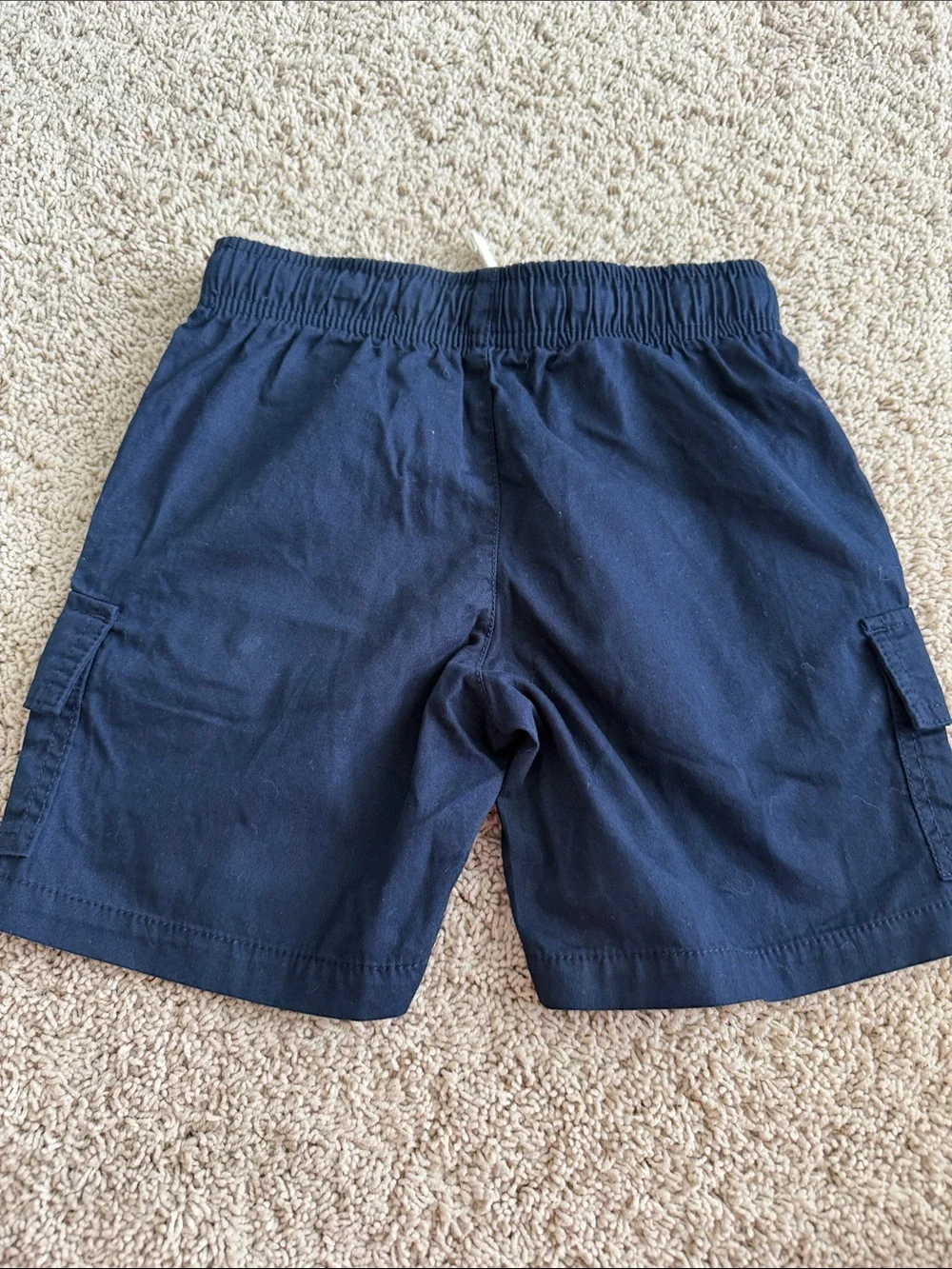 Old Navy boys Navy Cargo Drawstring Shorts size small 6-7